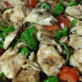 りょくまま's cooksnap of when they made ☆鶏モモ肉と舞茸のゴマドレ炒め☆.