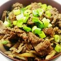 ちーちゃんabc's cooksnap of when they made 野菜もたっぷりな牛のバタぽん炒め丼.