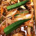 NKTNMMK's cooksnap of when they made チキン南蛮&牛蒡玉葱人参ピーマンマリネ.