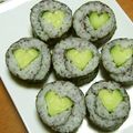 みわみわぞう's cooksnap of when they made ♡ハート♡のカッパ巻き（キャラ弁にも♫）.