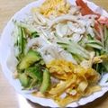 書セラピスト流香's cooksnap of when they made ～サラ玉のせ冷やし中華～.