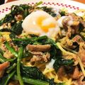 クック3QBIRY☆'s cooksnap of when they made ほうれん草とベーコンのクリームスパゲティ.