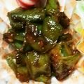 meri＊'s cooksnap of when they made ピーマンだけ！鰻のたれ焼き(*^O^*).