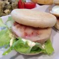 miwayon's cooksnap of when they made 男のロマンだ！厚切りハムで豪快マフィン！.