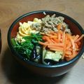 りんか04's cooksnap of when they made 野菜たっぷり5色のナムル丼.