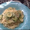 JamieKata's cooksnap of when they made ズッキーニのクリーム冷製パスタ.