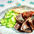 SP♪'s cooksnap of when they made とよ婆ちゃんの鰹の隣は決まって胡瓜と茗荷.