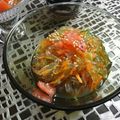 qyulove's cooksnap of when they made 塩トマトdeところてんの彩り酢のもの.