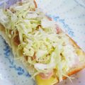 taako1552's cooksnap of when they made 朝ごはんに！キャベツたっぷりトースト.
