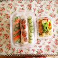 komutatata's cooksnap of when they made スティックおにぎり　浅漬けストライプ.