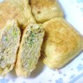LeoRyu's cooksnap of when they made キャベツと鶏肉の油揚げ詰め焼き.