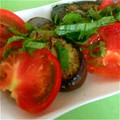 ｼｮｺﾗ⌒☆'s cooksnap of when they made 揚げ茄子とトマトの冷たいサラダ.