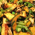 骨つき鳥's cooksnap of when they made 豚肉とかぼちゃとピーマンのにんにく炒め.
