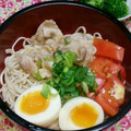 みゆwaco 's cooksnap of when they made たっぷり生姜と豚肉のスタミナ蕎麦.