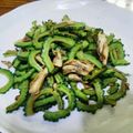 お柚子's cooksnap of when they made 食べやすいね！ゴーヤときのこのポン酢炒め.