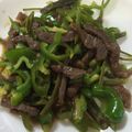 mimimi♡'s cooksnap of when they made シャキシャキ空芯菜が美味しい〜！青椒肉絲.