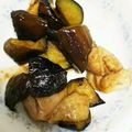 クックOYEHO4☆'s cooksnap of when they made なすと鶏肉のぽん酢炒め.
