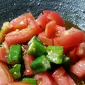とももんちょ's cooksnap of when they made オクラとトマトの酢醤油和え.