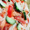 milletury's cooksnap of when they made 超簡単！野菜たっぷりサーモンのロミロミ！.