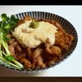 tomotomo．'s cooksnap of when they made とろわさ豚丼.