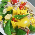 ぺん助's cooksnap of when they made ★彩り鮮やか♪夏野菜と豚肉の塩炒め★.