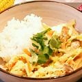 くまりょん's cooksnap of when they made 親子丼風♪野菜たっぷり！具沢山の卵とじ丼.
