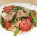 きらり流れ星's cooksnap of when they made 豚肉とニラトマ炒め.