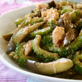 mmameco's cooksnap of when they made ゴーヤとナスのたらこ炒め.