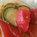 クック0981W7☆'s cooksnap of when they made 5分で出来るキュウリとトマトのあえもの.