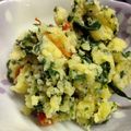 もくちゃん's cooksnap of when they made ふわネバとろ～りモロヘイヤポテトサラダ.