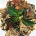 ふさふさ猫's cooksnap of when they made 豚肉とトマトのバジル炒め.