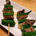 ラル♡'s cooksnap of when they made 豚とオクラの串焼き♪.