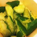 ぽかぽかてゅーど's cooksnap of when they made すぐ簡単おつまみ：きゅうり塩ごま油ラー油.