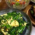えりこは's cooksnap of when they made 簡単にもう一品。手抜きニラ玉.