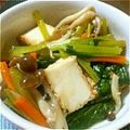 ゆずっこmama's cooksnap of when they made もう１品☆厚揚げと小松菜のさっと煮.