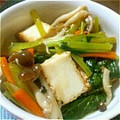 ゆずっこmama's cooksnap of when they made もう１品☆厚揚げと小松菜のさっと煮.
