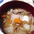 ベーグル大好き's cooksnap of when they made 具材たっぷり基本の豚汁.