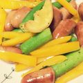 やめんぼたんぼ's cooksnap of when they made 塩レモンで☆オクラとソーセージのソテー.