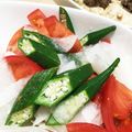 クック1QU1XN☆'s cooksnap of when they made トマトとオクラのネギ醤油タレサラダ.