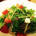 クックUD0U82☆'s cooksnap of when they made サラスパで水菜、トマトの冷製和風パスタ.