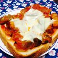yuu210's cooksnap of when they made ラタトゥイユで簡単&めちゃ旨ピザトースト.