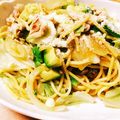H☆K's cooksnap of when they made 春キャベツとアボカドの和風パスタ.
