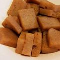 ゆなちーず's cooksnap of when they made 見よう見まね…手作りこんにゃくの煮物.