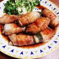 mayuzuru's cooksnap of when they made 豚肉の大葉長いも巻き.