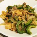 lala1107's cooksnap of when they made 冷凍豆腐♬ゴーヤチャンプル♡.