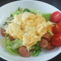 ＹＫＮ４．３'s cooksnap of when they made キャベツウィンナーとタマゴチーズ♪.