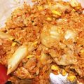 ぷぅちゃん♡'s cooksnap of when they made 豚キムチかけ炒飯.