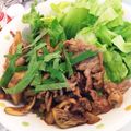 messier225's cooksnap of when they made 酢と醤油だけのさっぱりしそ豚バラ舞茸炒め.
