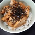 notte☆'s cooksnap of when they made 丑の日☆うなぎのたれで照り焼きチキン丼♪.