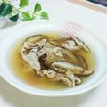 旦那は皿洗い's cooksnap of when they made 椎茸ごぼう豚バラのおいしいスープ.